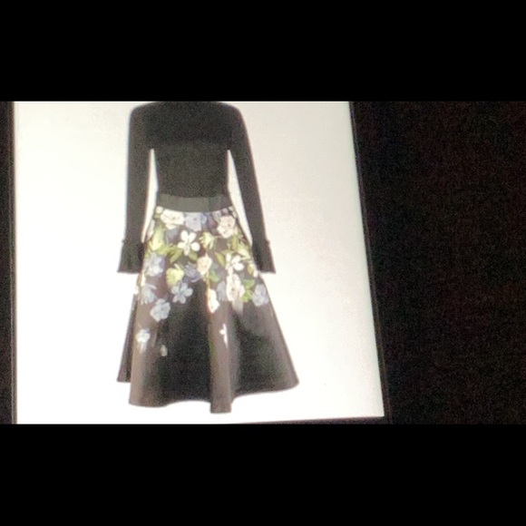 NWT TED BAKER London Nerida Opal Floral Printed Skirted dress - Picture 15 of 15
